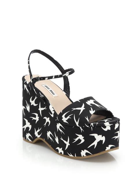 miu miu black wedges|miu mi u shoes.